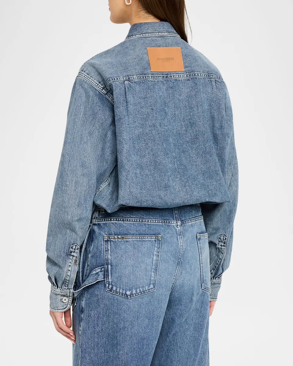 JW Anderson Oversized Denim Shirt | Thumbnail 2 JW Anderson Oversized Denim Shirt | Thumbnail 2