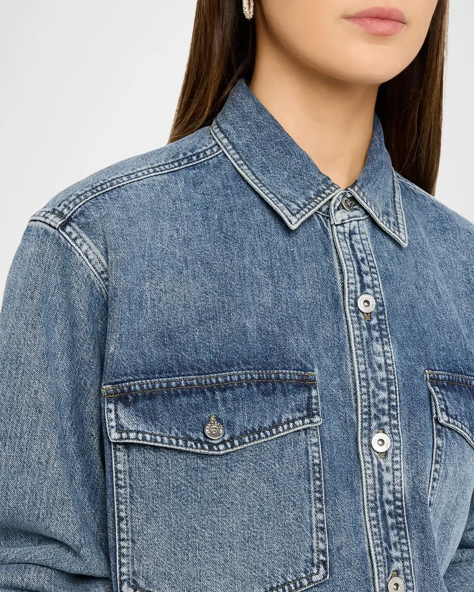 JW Anderson Oversized Denim Shirt | Thumbnail 4 JW Anderson Oversized Denim Shirt | Thumbnail 4