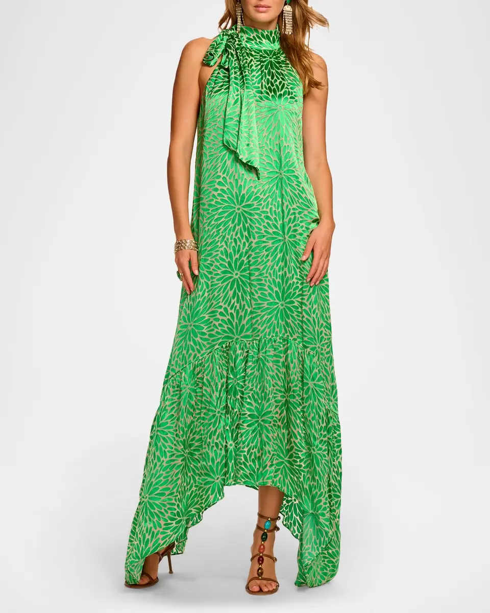 Ramy Brook Nickola Satin Halter Dress | Thumbnail 2 Ramy Brook Nickola Satin Halter Dress | Thumbnail 2