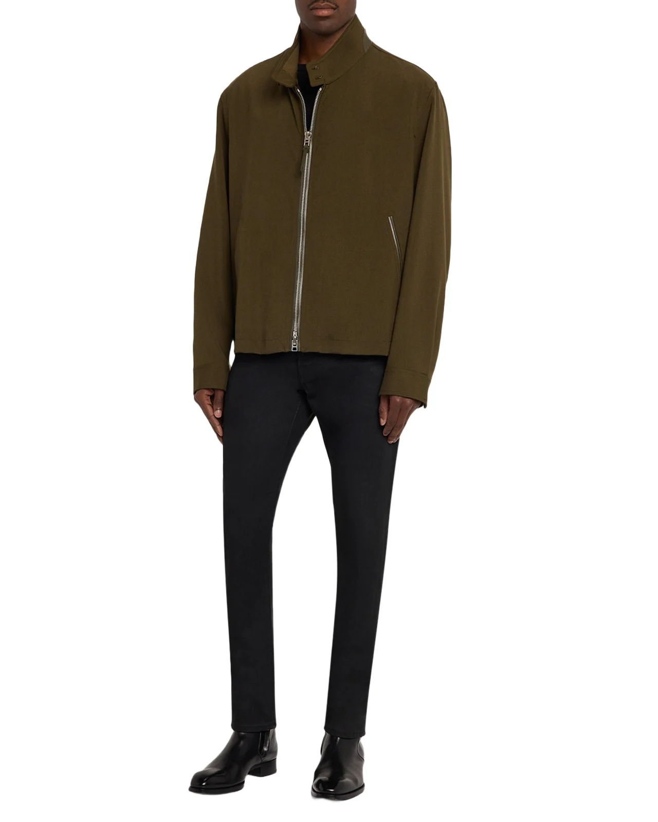 Men's Harrington Wool, Cashmere and Silk Jacket Men's Harrington Wool, Cashmere and Silk Jacket