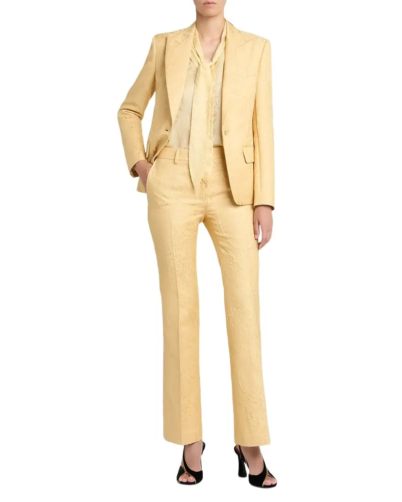 Paisley Jacquard Fitted Blazer Paisley Jacquard Fitted Blazer