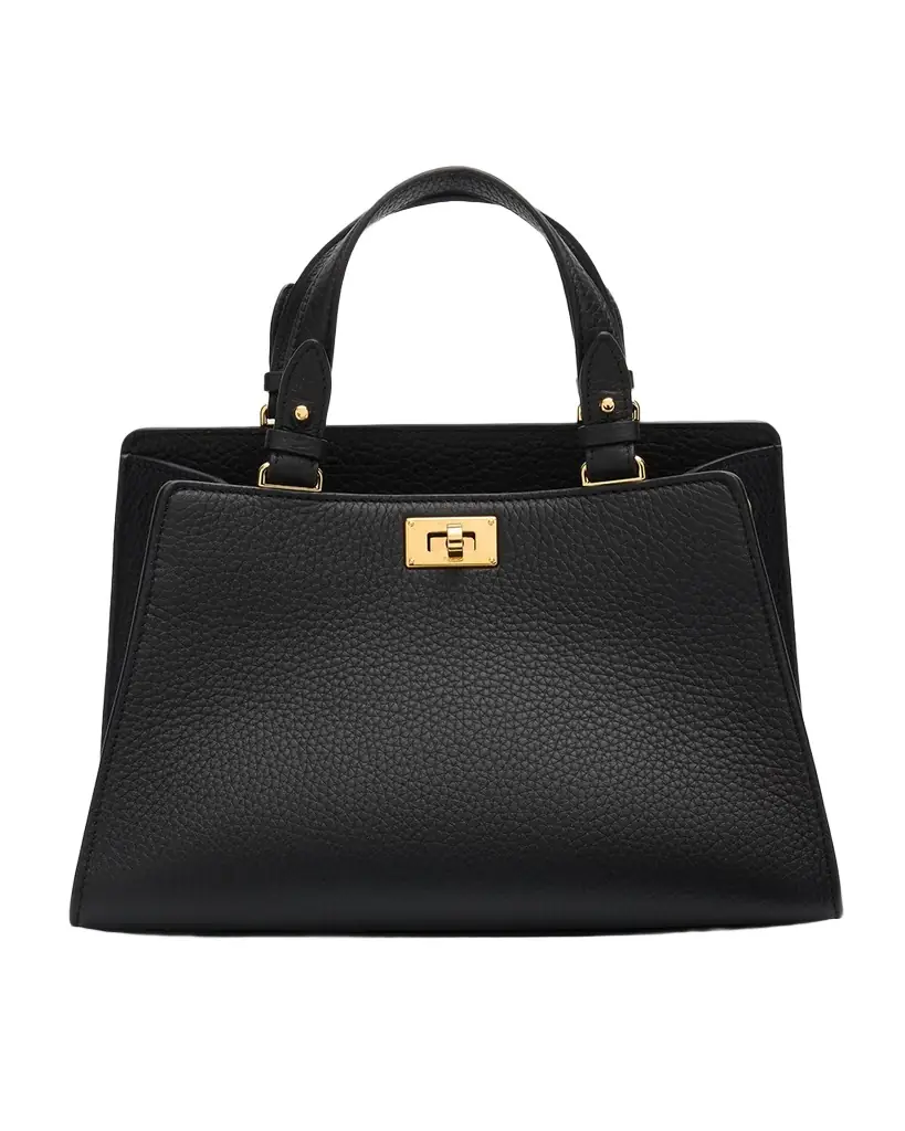 Michino Paris Trocadero Mini Leather Top-Handle Bag | Image 1 Michino Paris Trocadero Mini Leather Top-Handle Bag | Image 1