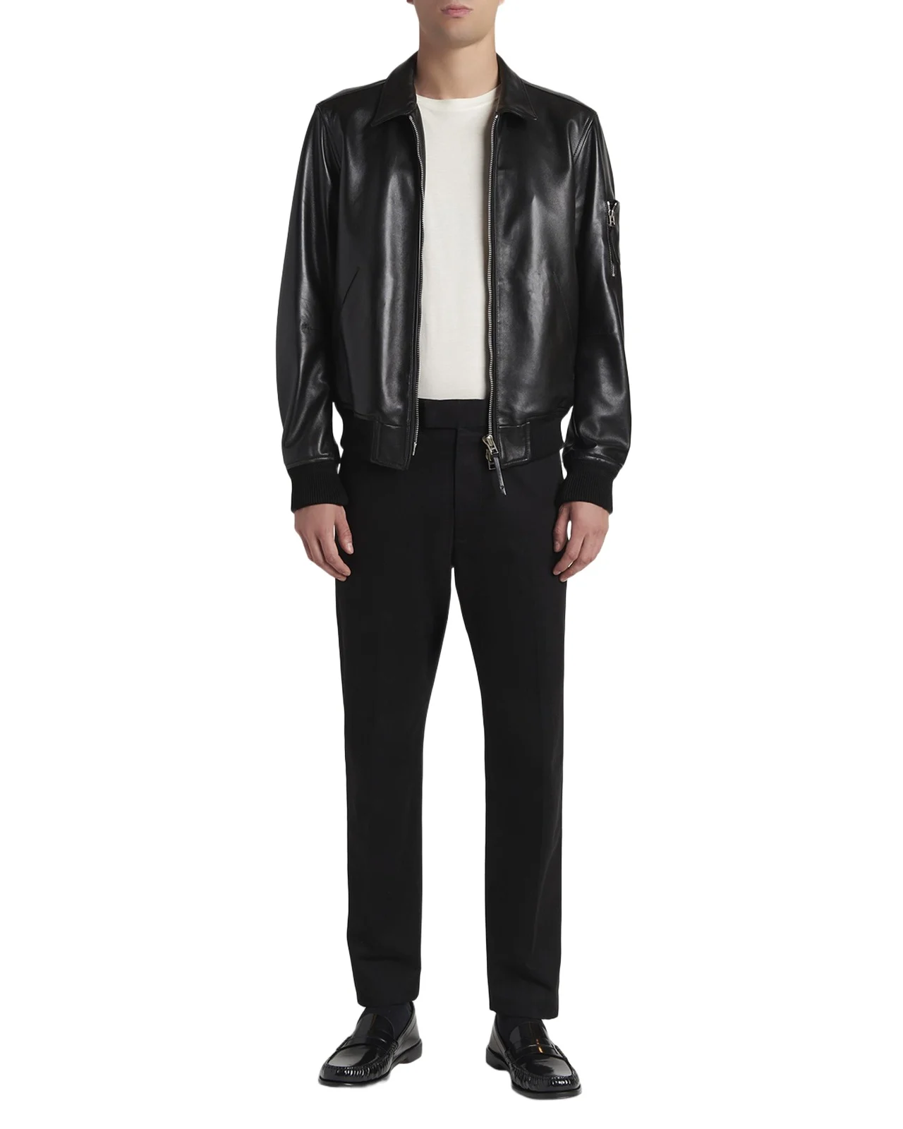 Men's Soft Nappa Leather Blouson Jacket Men's Soft Nappa Leather Blouson Jacket