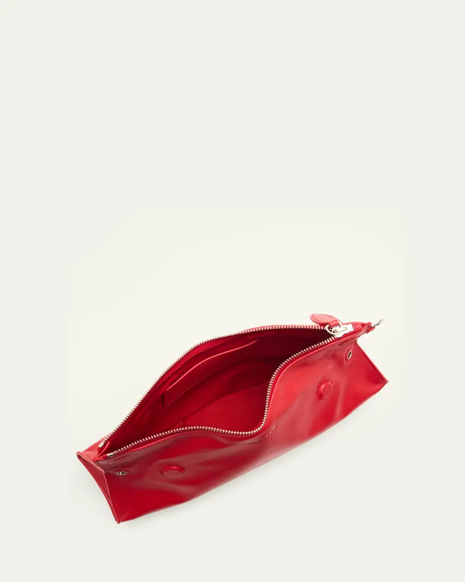 Alexander McQueen Manta Sculptural Smooth Leather Clutch Bag | Thumbnail 4 Alexander McQueen Manta Sculptural Smooth Leather Clutch Bag | Thumbnail 4