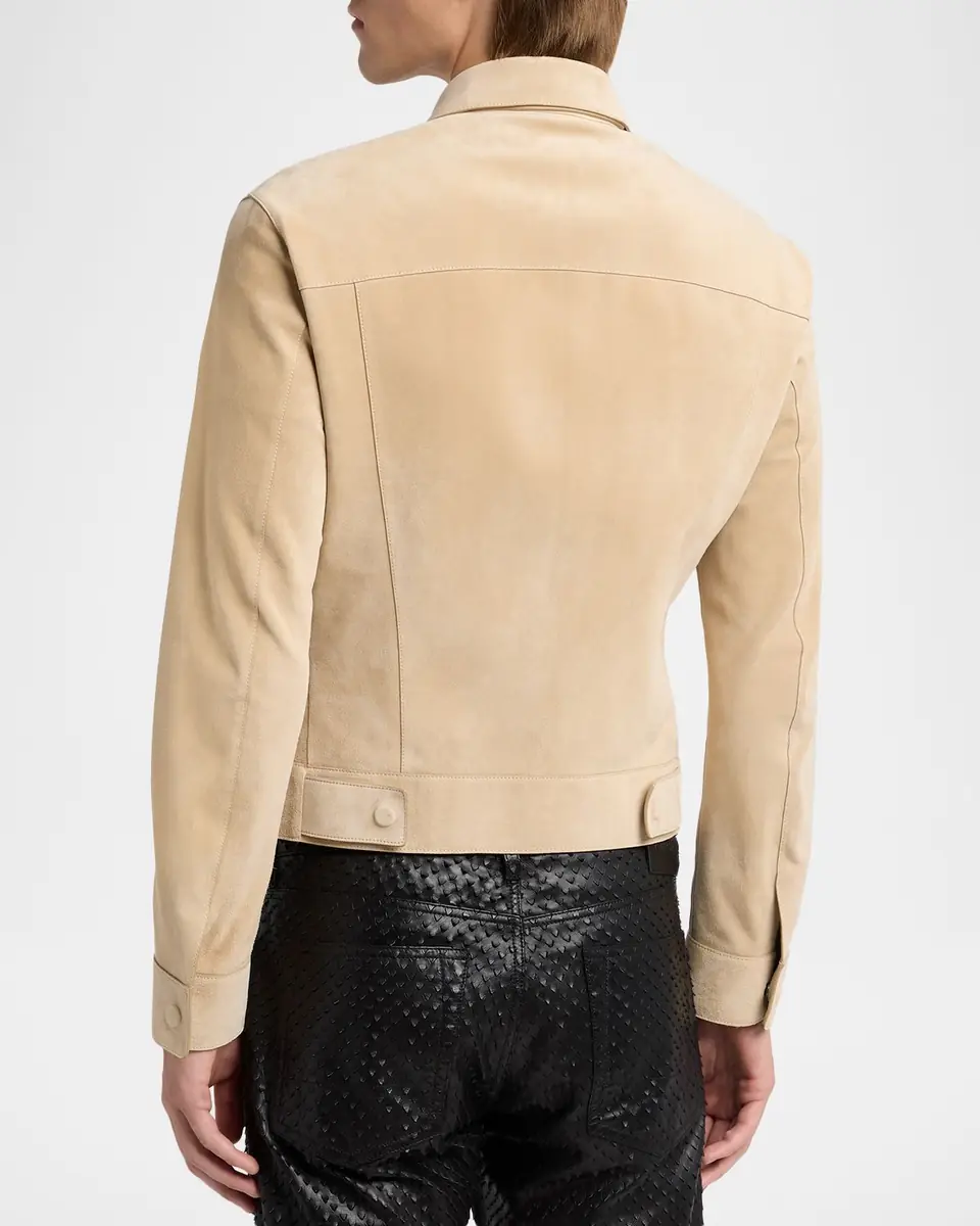 TOM FORD Men's Suede Snap-Front Western Jacket | Thumbnail 11 TOM FORD Men's Suede Snap-Front Western Jacket | Thumbnail 11