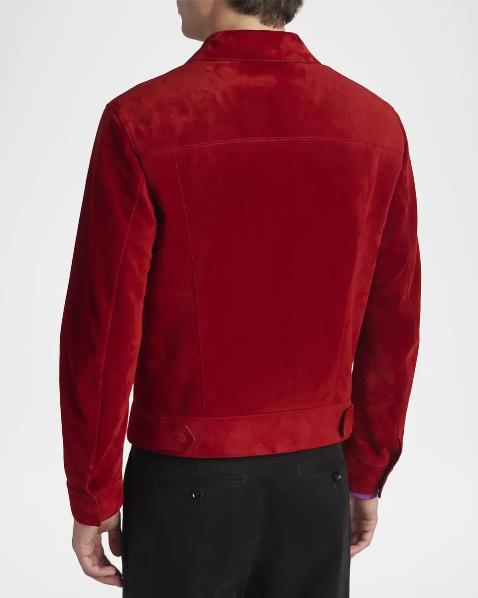 TOM FORD Men's Suede Snap-Front Western Jacket | Thumbnail 7 TOM FORD Men's Suede Snap-Front Western Jacket | Thumbnail 7