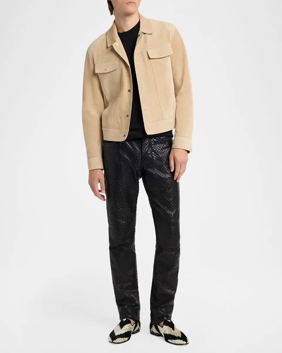 TOM FORD Men's Suede Snap-Front Western Jacket | Thumbnail 10 TOM FORD Men's Suede Snap-Front Western Jacket | Thumbnail 10