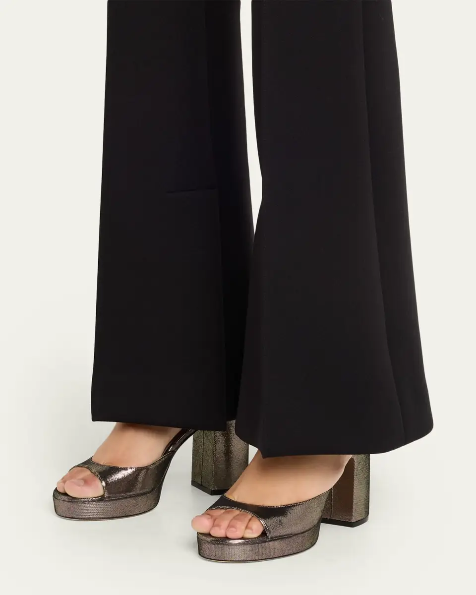 Stuart Weitzman Dayna II Leather Noir Ankle-Strap Platform Sandals | Thumbnail 2 Stuart Weitzman Dayna II Leather Noir Ankle-Strap Platform Sandals | Thumbnail 2