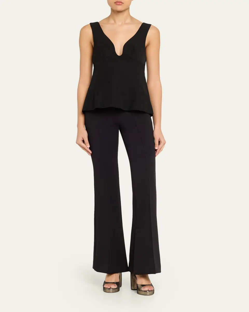 Stuart Weitzman Dayna II Leather Noir Ankle-Strap Platform Sandals | Thumbnail 3 Stuart Weitzman Dayna II Leather Noir Ankle-Strap Platform Sandals | Thumbnail 3