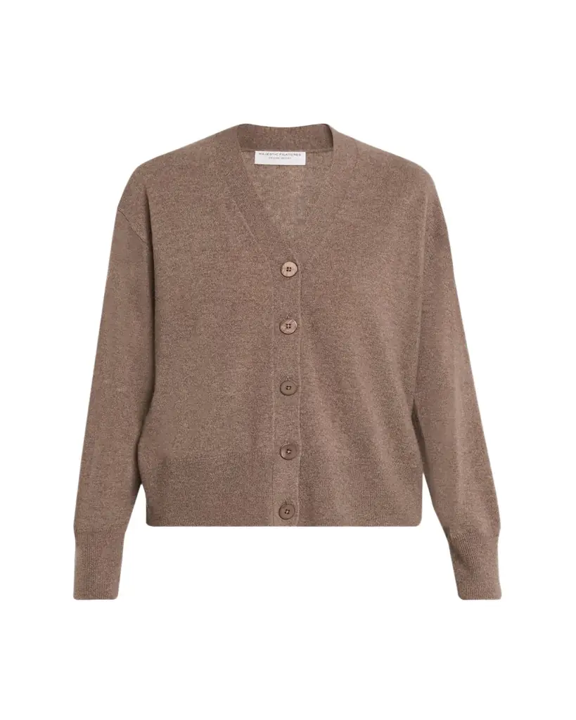 Majestic Filatures Button-Down Cashmere Cardigan | Image 1 Majestic Filatures Button-Down Cashmere Cardigan | Image 1