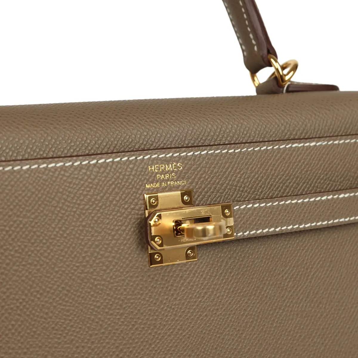 HERMÈS Hermes Kelly Sellier 25 Etoupe Epsom Gold Hardware | Thumbnail 7 HERMÈS Hermes Kelly Sellier 25 Etoupe Epsom Gold Hardware | Thumbnail 7
