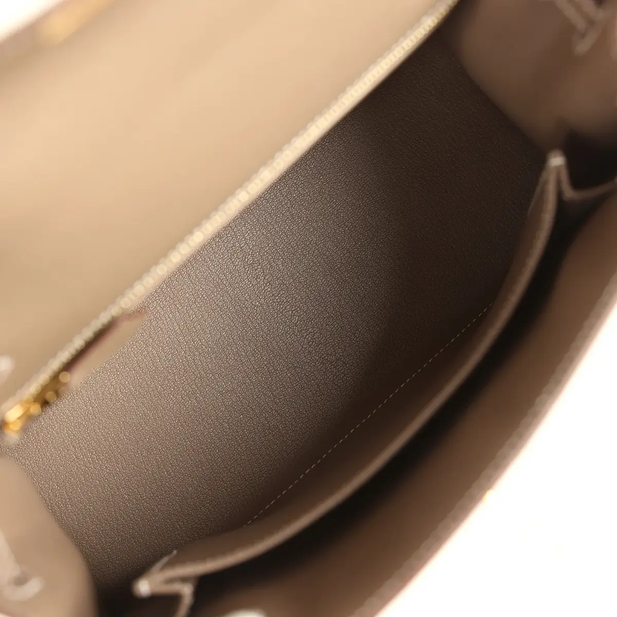 HERMÈS Hermes Kelly Sellier 25 Etoupe Epsom Gold Hardware | Thumbnail 8 HERMÈS Hermes Kelly Sellier 25 Etoupe Epsom Gold Hardware | Thumbnail 8