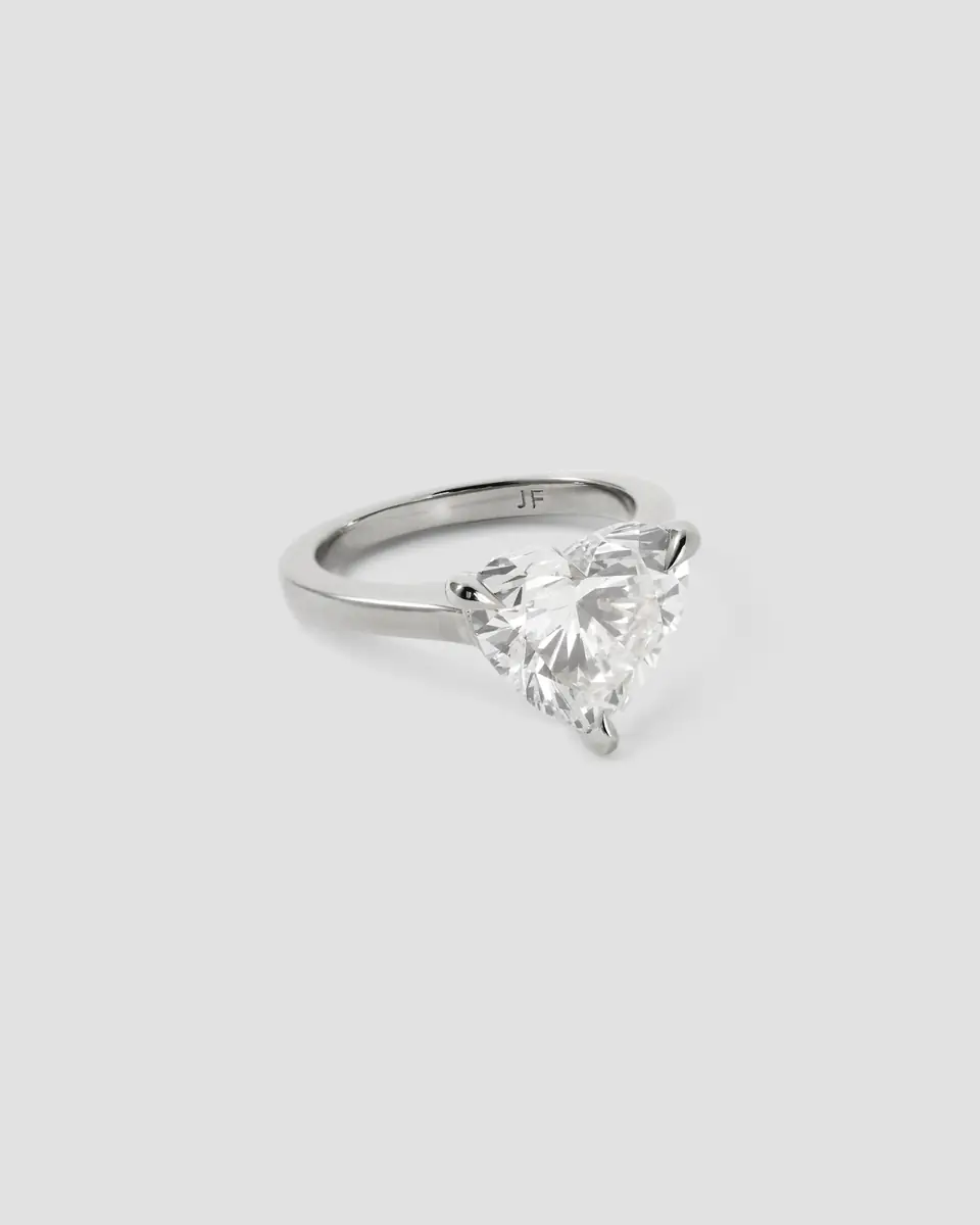 Jennifer Fisher Jennifer Fisher Floating Lab Diamond Heart Ring 18K White Gold / 5 | Thumbnail 2 Jennifer Fisher Jennifer Fisher Floating Lab Diamond Heart Ring 18K White Gold / 5 | Thumbnail 2