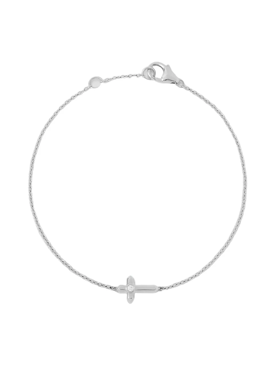 Jennifer Fisher Cross Bracelet 14K White Gold