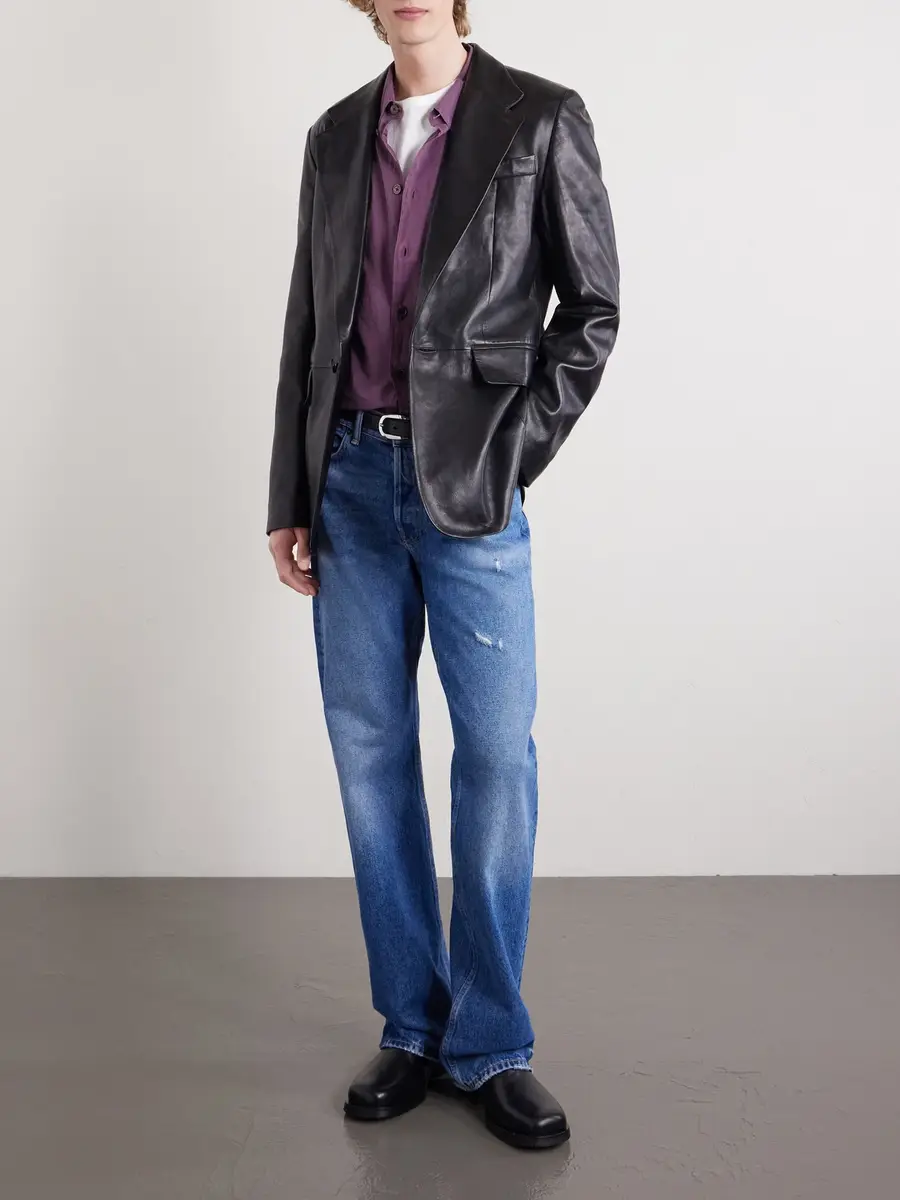Acne Studios Leather Jacket - Men | Thumbnail 2