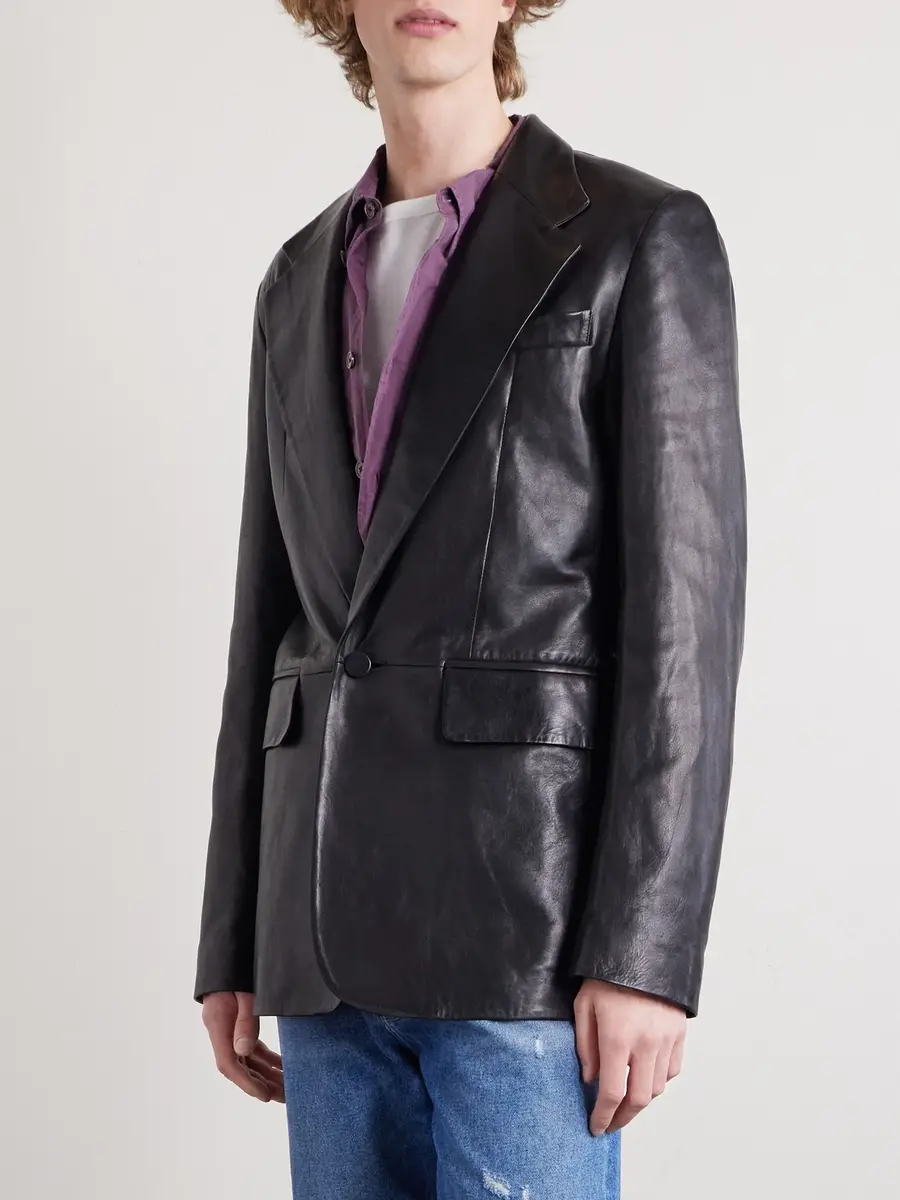 Acne Studios Leather Jacket - Men | Thumbnail 3