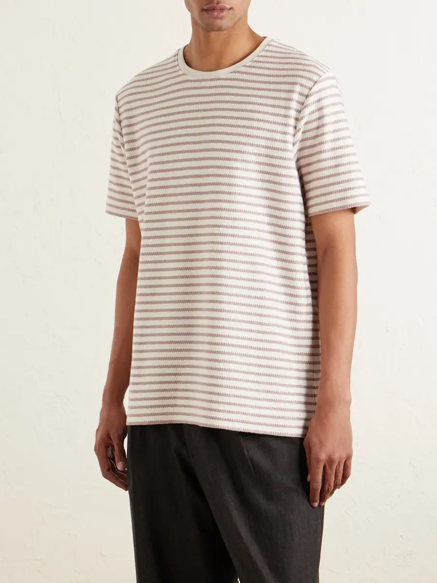 MR P. Striped Ribbed Cotton-Jersey T-Shirt - Men | Thumbnail 3 MR P. Striped Ribbed Cotton-Jersey T-Shirt - Men | Thumbnail 3