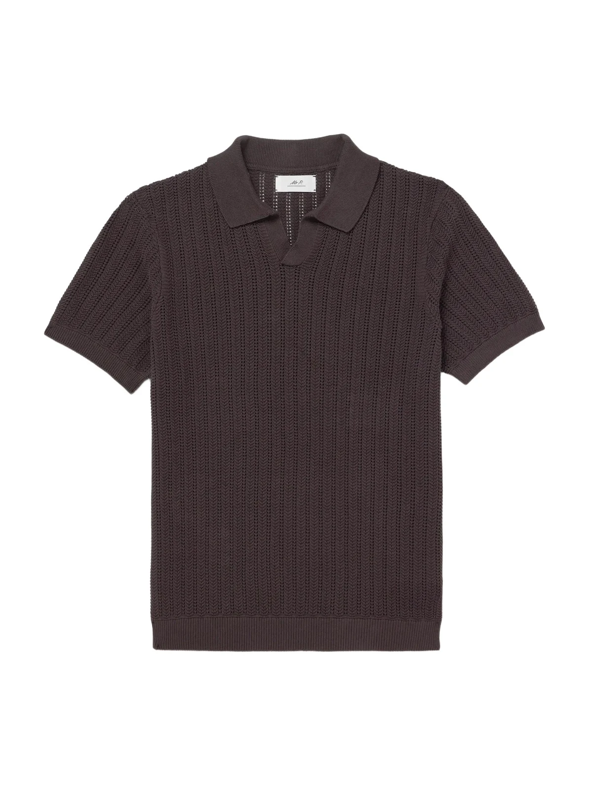 MR P. Open-Knit Organic Cotton Polo Shirt - Men