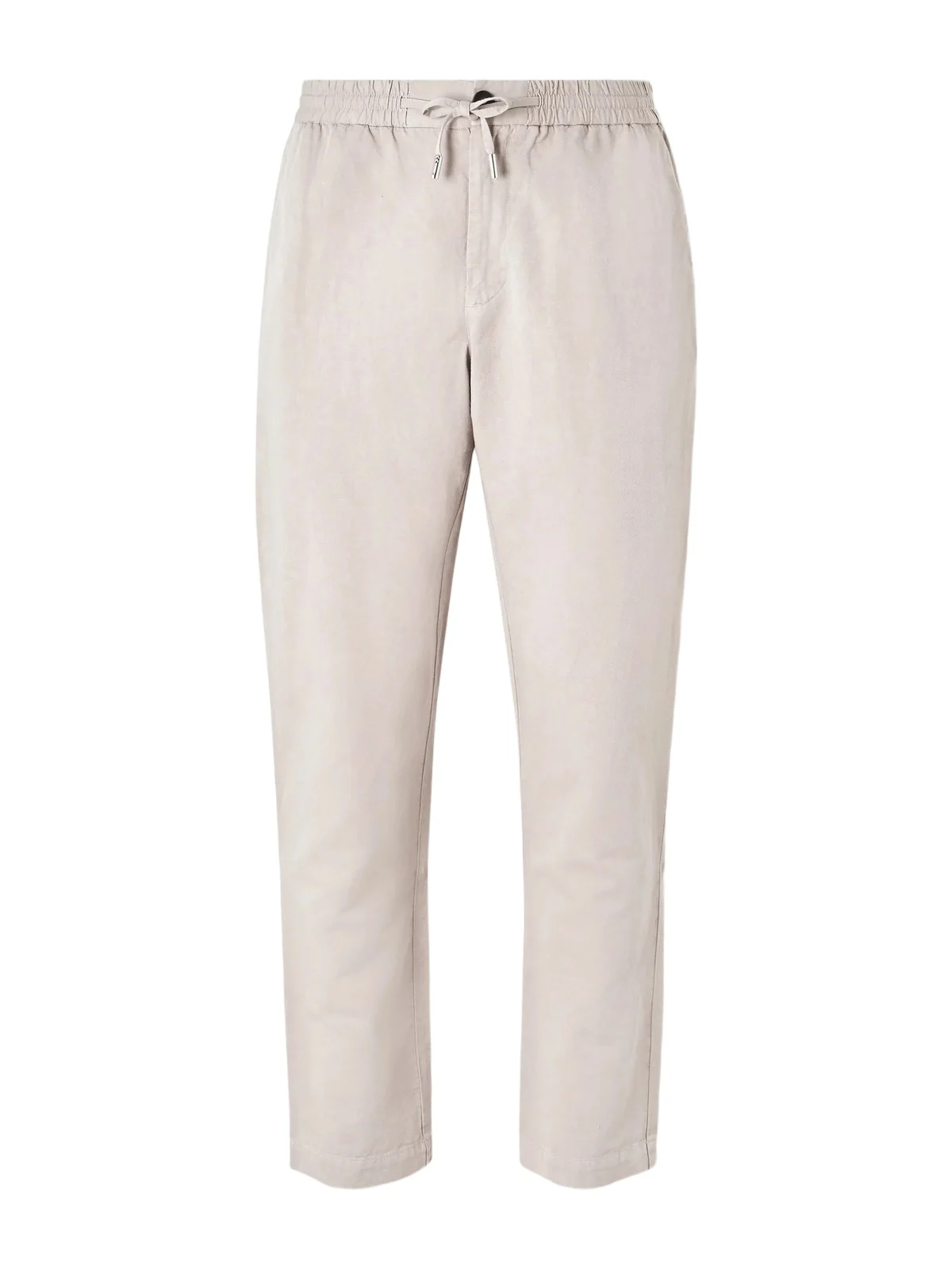 Straight-Leg Cotton and Linen-Blend Twill Drawstring Trousers - Men Straight-Leg Cotton and Linen-Blend Twill Drawstring Trousers - Men