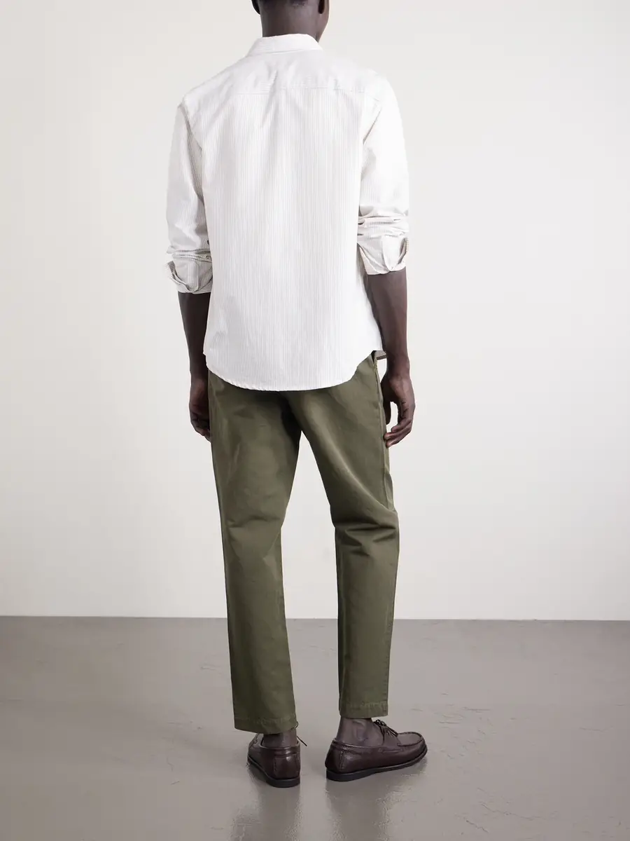 MR P. Straight-Leg Cotton and Linen-Blend Twill Drawstring Trousers - Men | Thumbnail 4 MR P. Straight-Leg Cotton and Linen-Blend Twill Drawstring Trousers - Men | Thumbnail 4