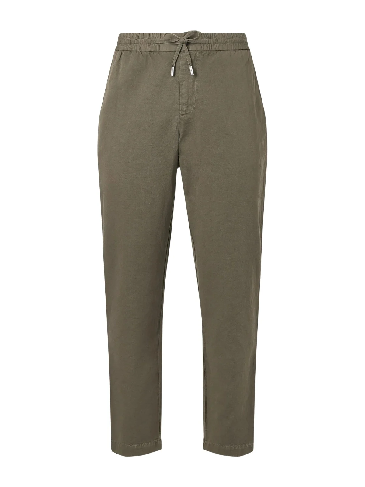 Straight-Leg Cotton and Linen-Blend Twill Drawstring Trousers - Men Straight-Leg Cotton and Linen-Blend Twill Drawstring Trousers - Men