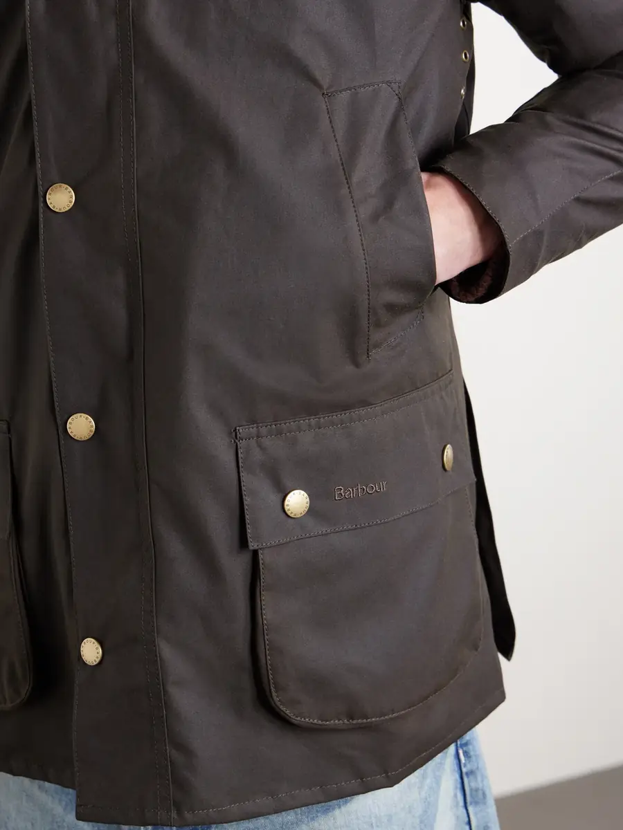 Barbour Ashby Corduroy-Trimmed Waxed-Cotton Jacket - Men | Thumbnail 5