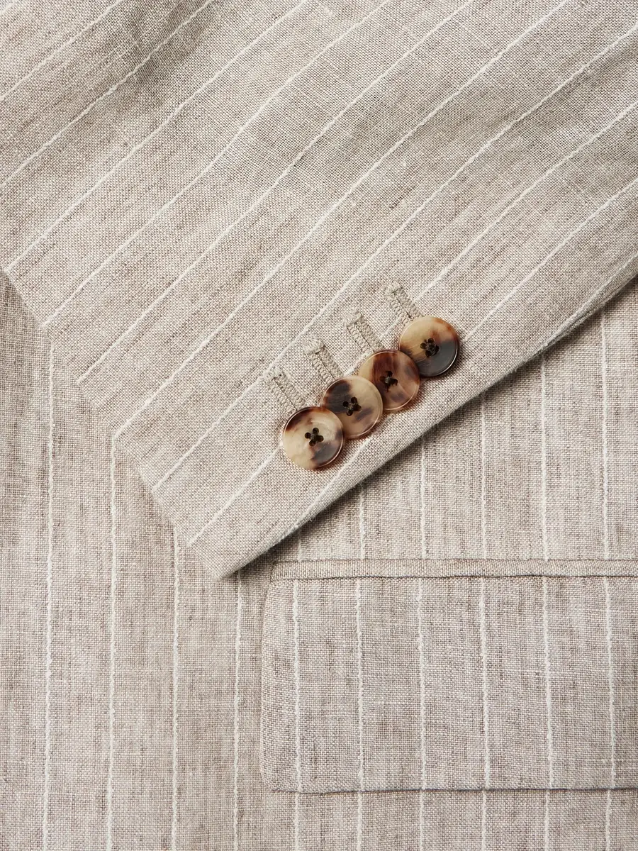 MR P. Striped Linen Suit Jacket - Men | Thumbnail 5 MR P. Striped Linen Suit Jacket - Men | Thumbnail 5