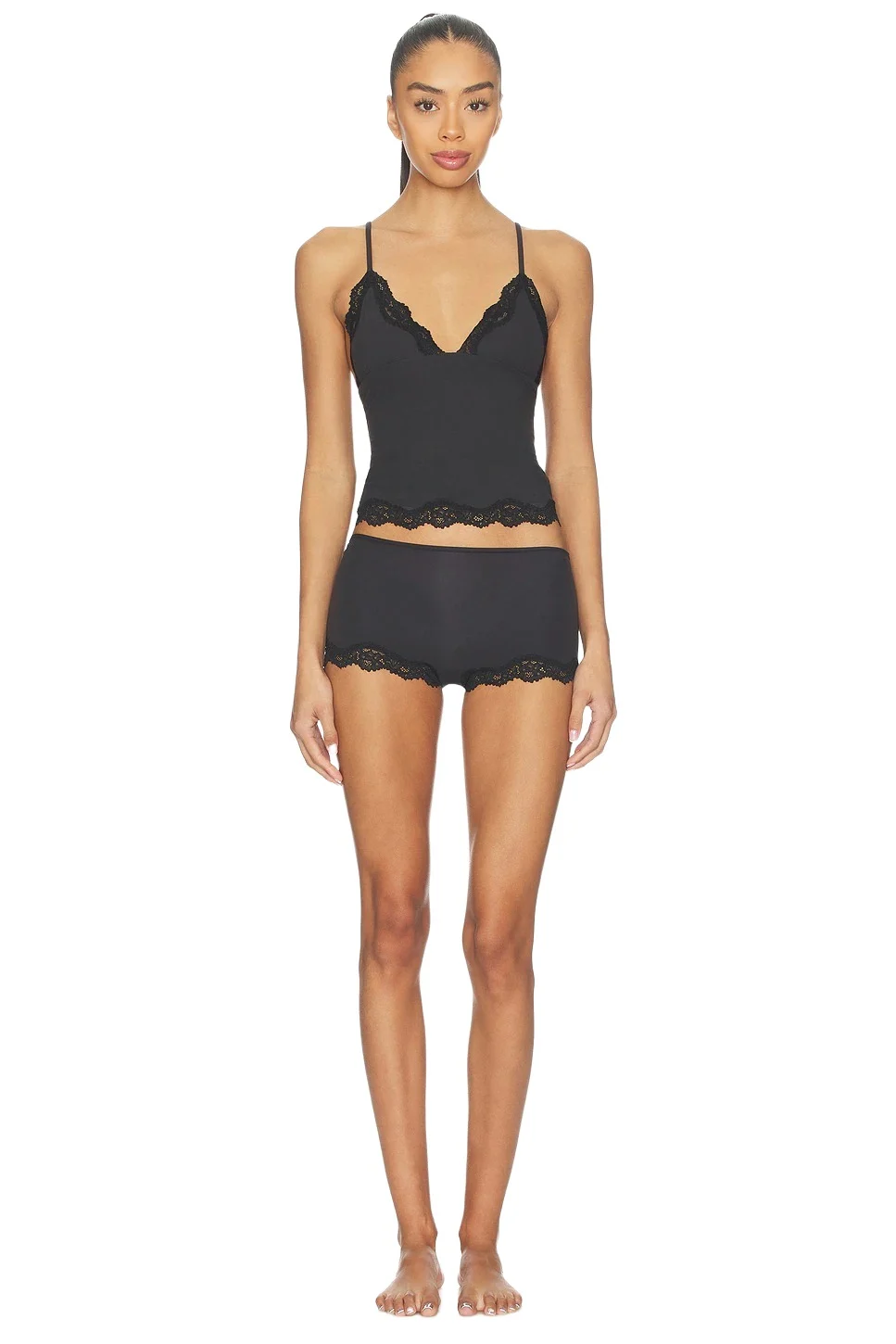 Skims Fits Everybody Lace Cami And Boyshort Set