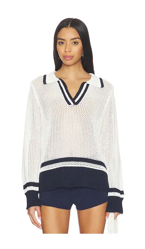 Bobi Polo Mix Stitch Sweater | Image 1 Bobi Polo Mix Stitch Sweater | Image 1