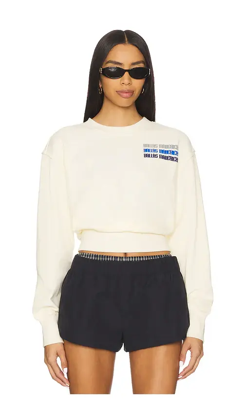x REVOLVE Mavericks Puff Sleeve Crop Sweater x REVOLVE Mavericks Puff Sleeve Crop Sweater