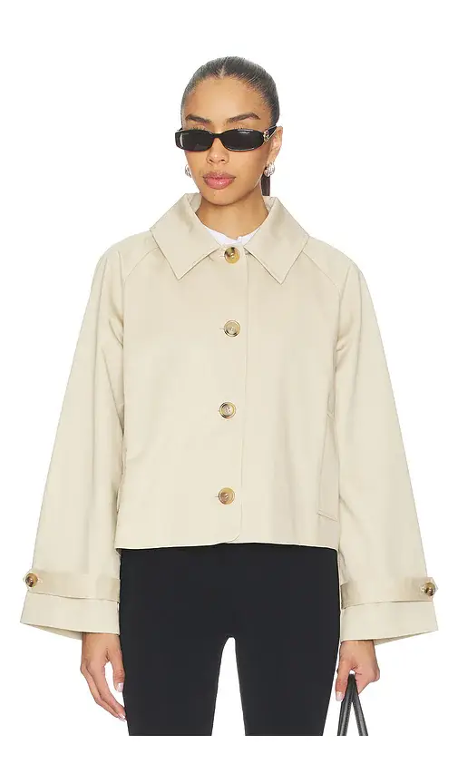 Elodie the Label Wynn Cropped Trench Coat | Thumbnail 2 Elodie the Label Wynn Cropped Trench Coat | Thumbnail 2