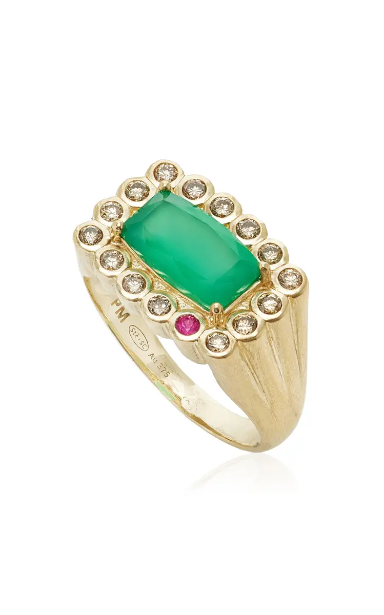 Pascale Monvoisin Robin N°2 Green Onyx Ring | Thumbnail 3 Pascale Monvoisin Robin N°2 Green Onyx Ring | Thumbnail 3
