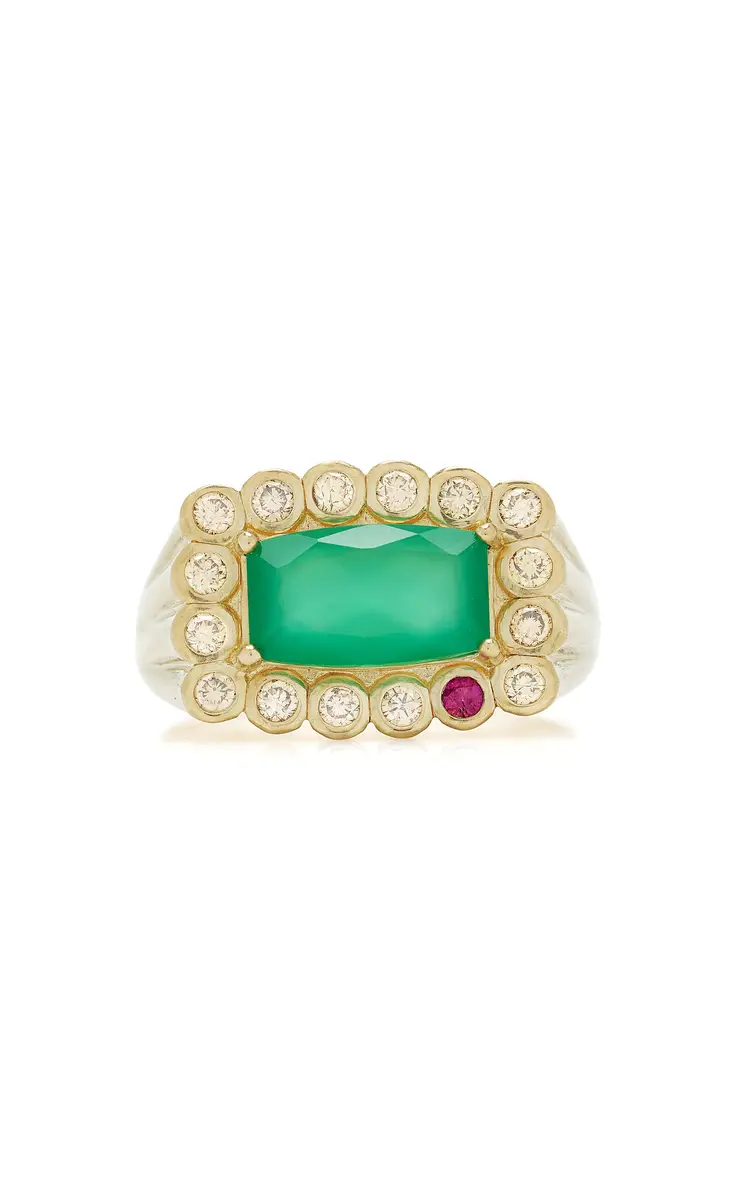 Pascale Monvoisin Robin N°2 Green Onyx Ring | Thumbnail 6 Pascale Monvoisin Robin N°2 Green Onyx Ring | Thumbnail 6