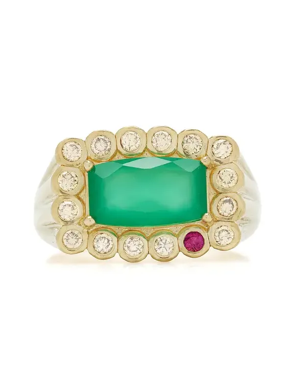 Robin N°2 Green Onyx Ring