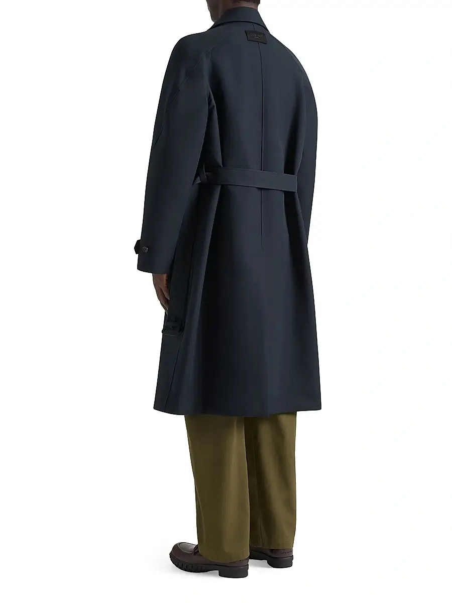 Givenchy Men's Car Coat in Cotton - Dark Navy | Thumbnail 2