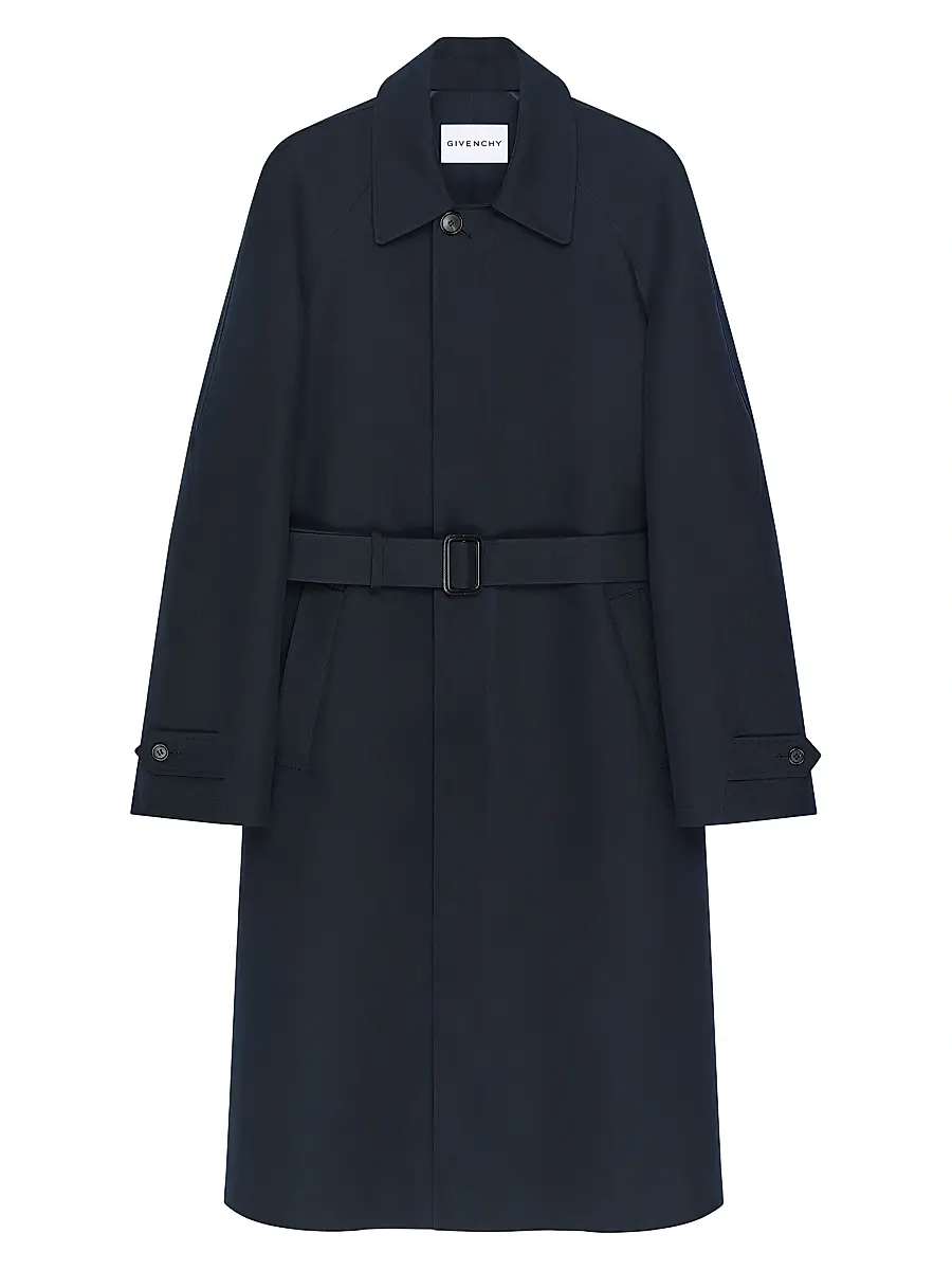 Men's Car Coat in Cotton - Dark Navy Men's Car Coat in Cotton - Dark Navy