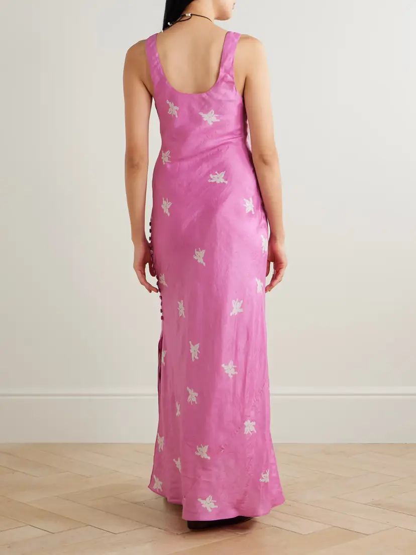 ALIX OF BOHEMIA Jasmine Floral-print Silk Midi Dress | Thumbnail 3