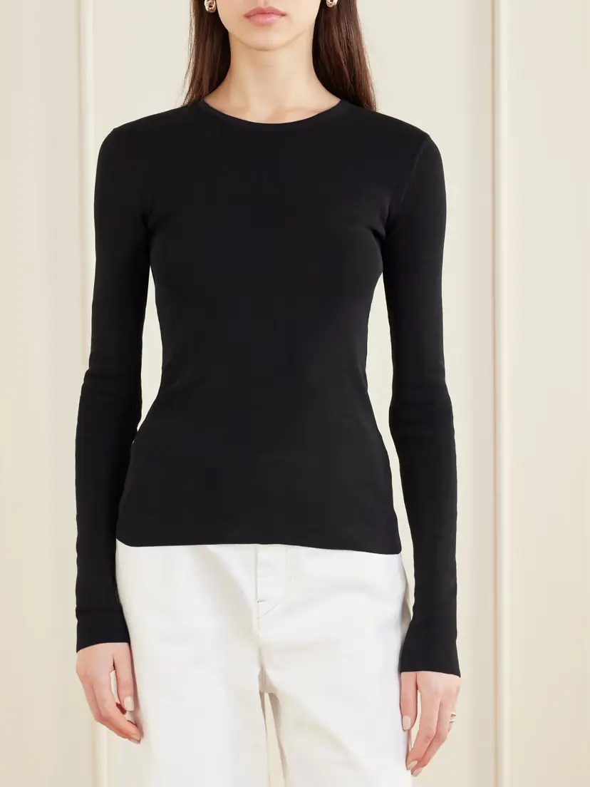 TOTEME Garderob Organic Cotton-jersey Top | Thumbnail 3 TOTEME Garderob Organic Cotton-jersey Top | Thumbnail 3