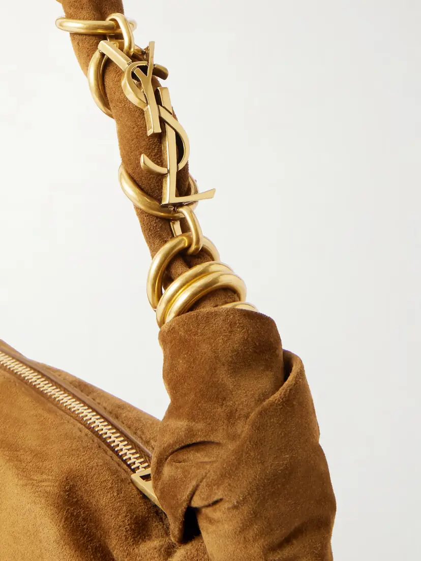 Saint Laurent Amalia Mini Suede Shoulder Bag | Thumbnail 5 Saint Laurent Amalia Mini Suede Shoulder Bag | Thumbnail 5