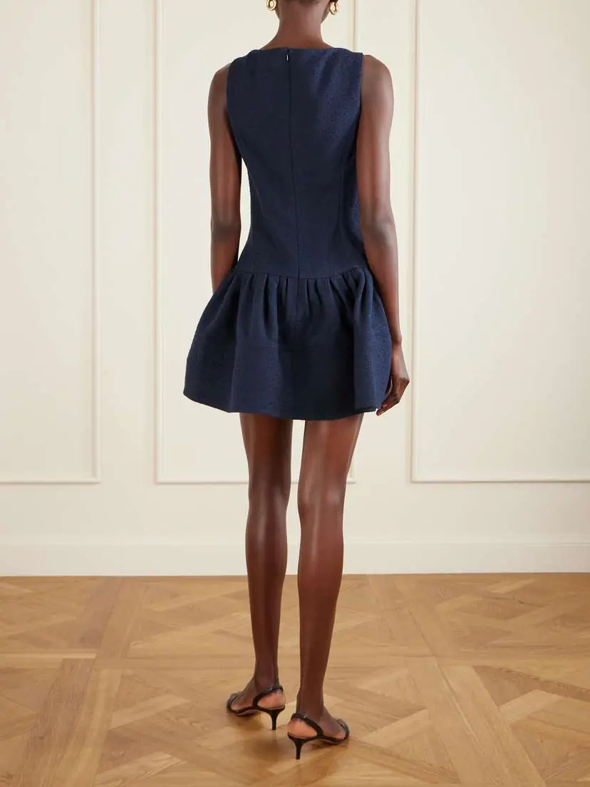 Oscar de la Renta Cotton-blend Tweed Mini Dress | Thumbnail 3 Oscar de la Renta Cotton-blend Tweed Mini Dress | Thumbnail 3