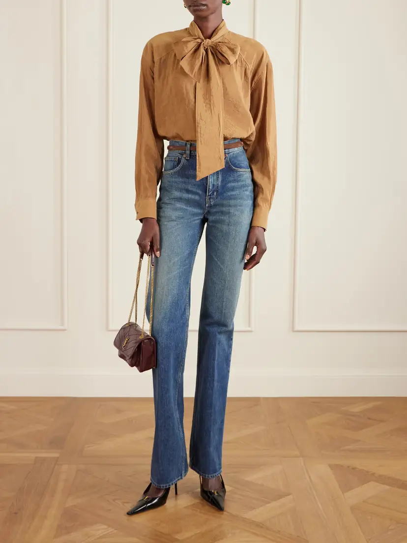 Saint Laurent Niki Mini Crinkled-leather Shoulder Bag | Thumbnail 3