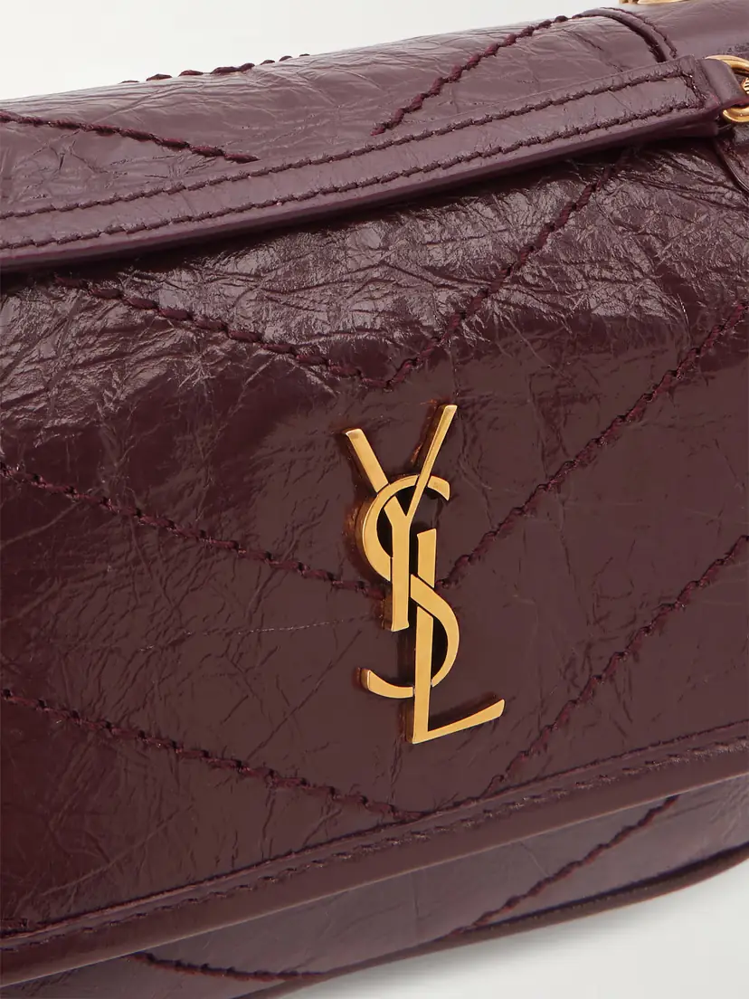 Saint Laurent Niki Mini Crinkled-leather Shoulder Bag | Thumbnail 5