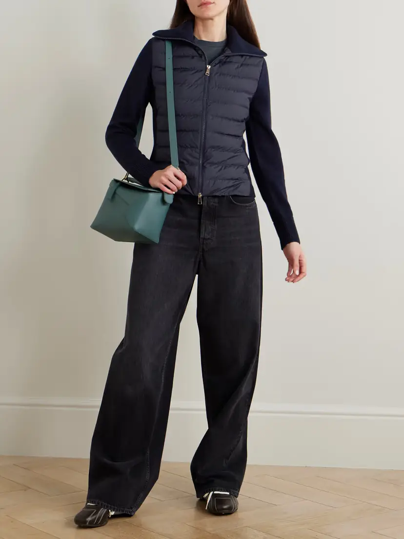 Moncler Wool And Padded Quilted Shell Down Cardigan | Thumbnail 2