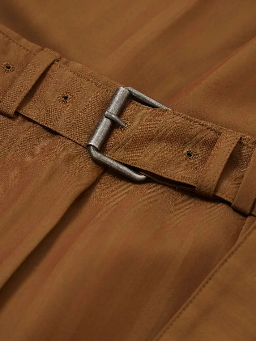 Dries Van Noten Belted Striped Wool-blend Wide-leg Pants | Thumbnail 5 Dries Van Noten Belted Striped Wool-blend Wide-leg Pants | Thumbnail 5