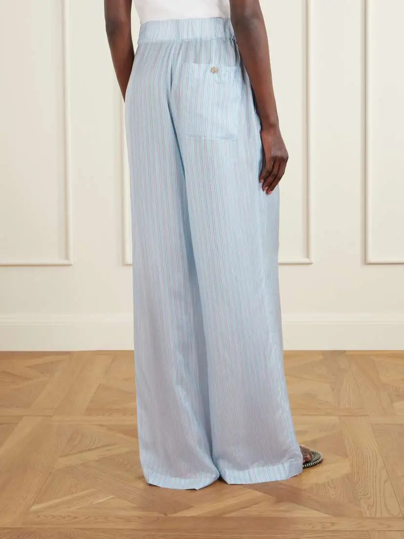 Dries Van Noten Striped Satin-crepe Wide-leg Pants | Thumbnail 4