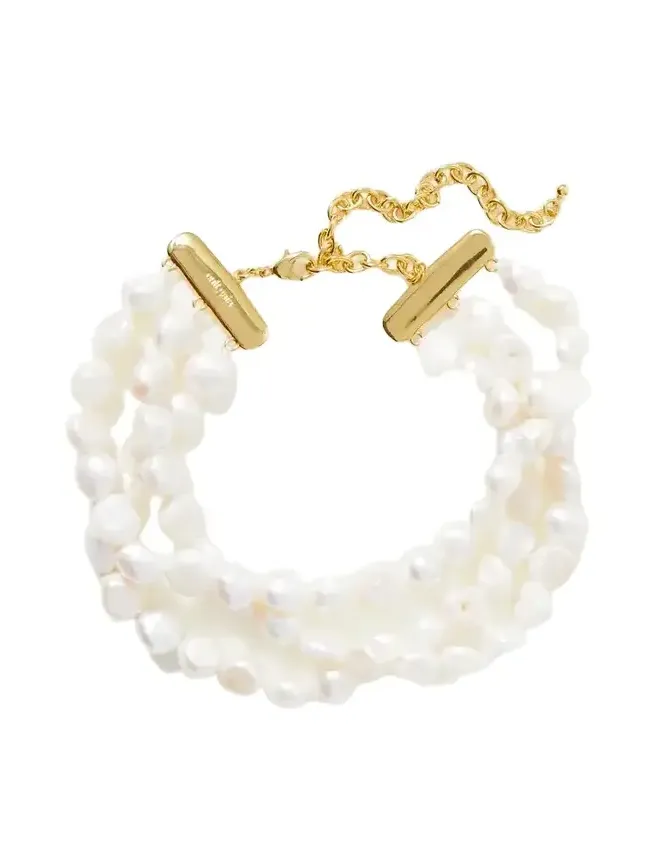 Cult Gaia Nora Gold-tone Pearl Choker