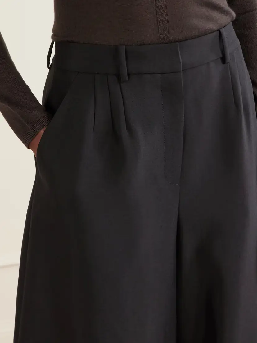 Magda Butrym Pleated Wool And Mohair-blend Barrel-leg Pants | Thumbnail 5