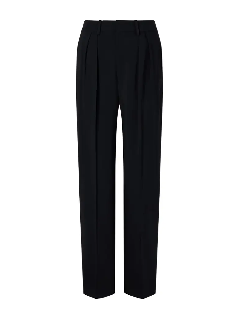 Kallmeyer Aiden Pleated Cady Straight-leg Pants | Image 1 Kallmeyer Aiden Pleated Cady Straight-leg Pants | Image 1