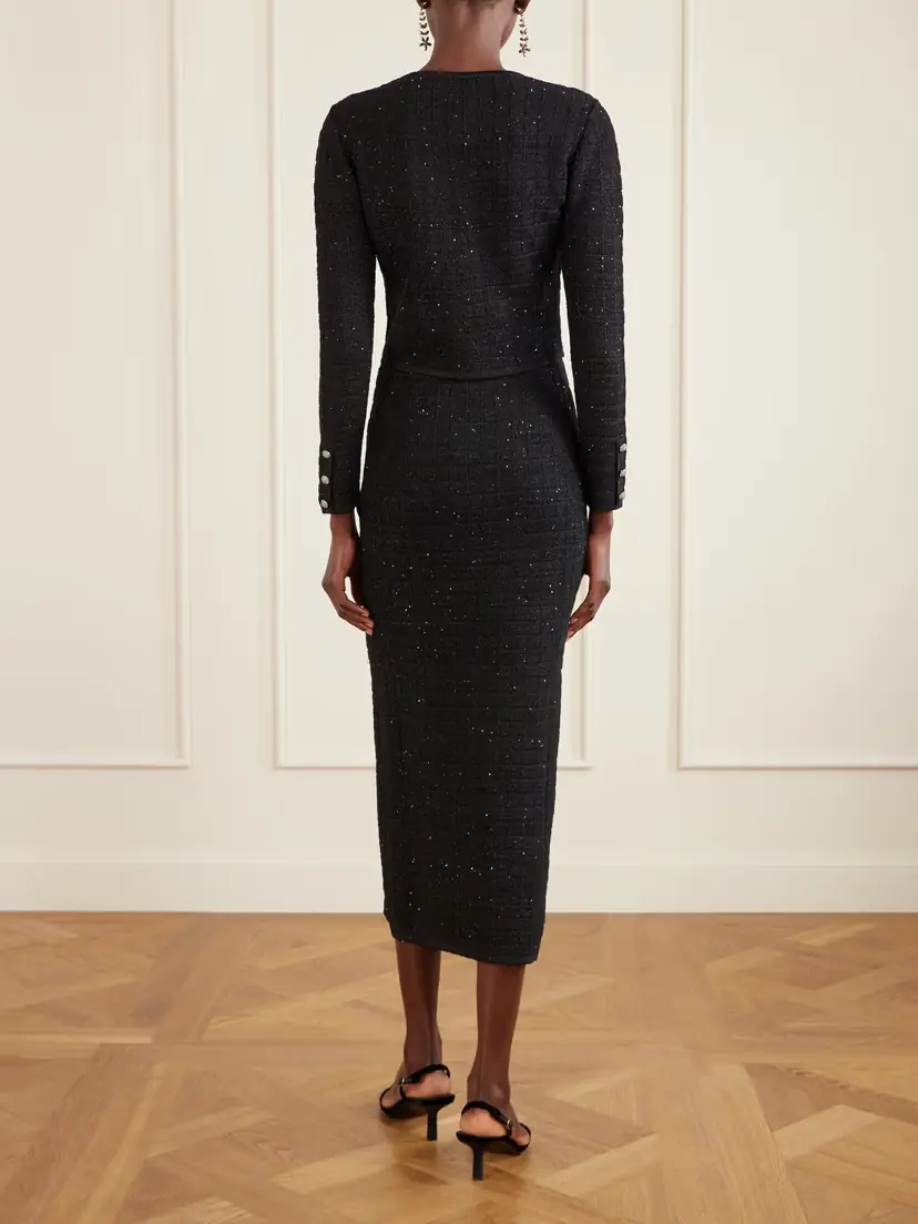 Alessandra Rich Embellished Knitted Midi Skirt | Thumbnail 3 Alessandra Rich Embellished Knitted Midi Skirt | Thumbnail 3