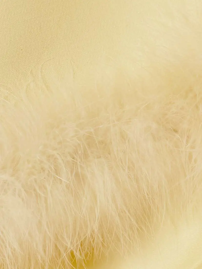 Valentino Garavani Feather-trimmed Wool And Silk-blend Crepe Midi Skirt | Thumbnail 4